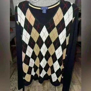 Jackie Blue Sweater Womens XL Long Sleeve  V Neck